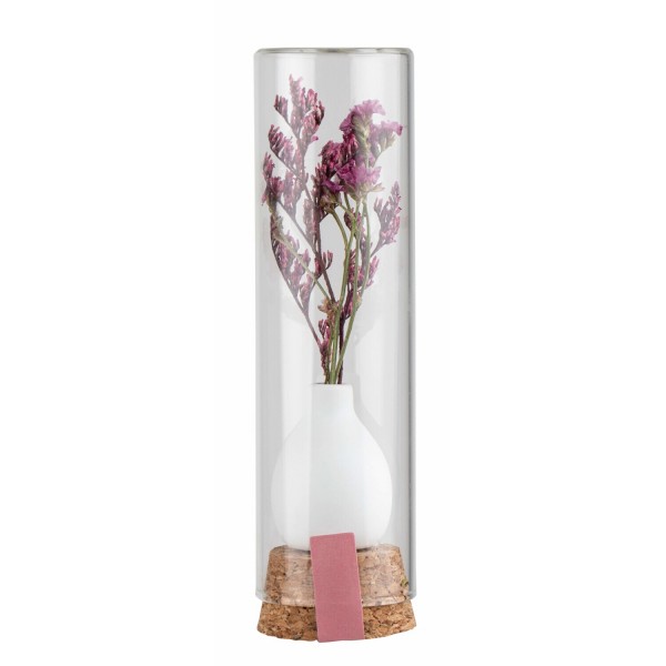 Trockenblume im Glas "GIVING - Blumengruß" (Lila) von räder Design