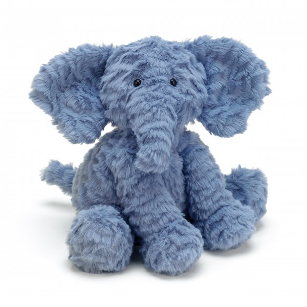 Jellycat Kuscheltier "Fuddlewuddle - Elefant" - Medium (Blau)