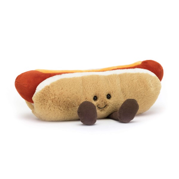 Jellycat Kuscheltier Hot Dog "Amuseable" - 25cm (Braun/Rot)