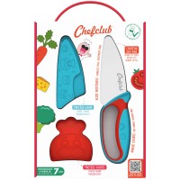 Messer für Kinder (Blau/Rot) von Chefclub Kids