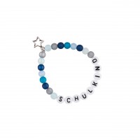 Kinder-Armband "Wunschbändchen- Schulkind" (Blau) von Glücksschmiedin