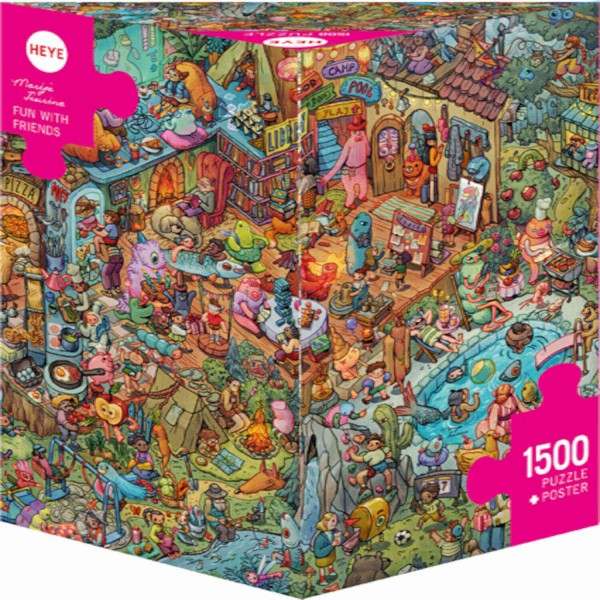 Puzzle Fun With Friends Triangular 1500 Pieces