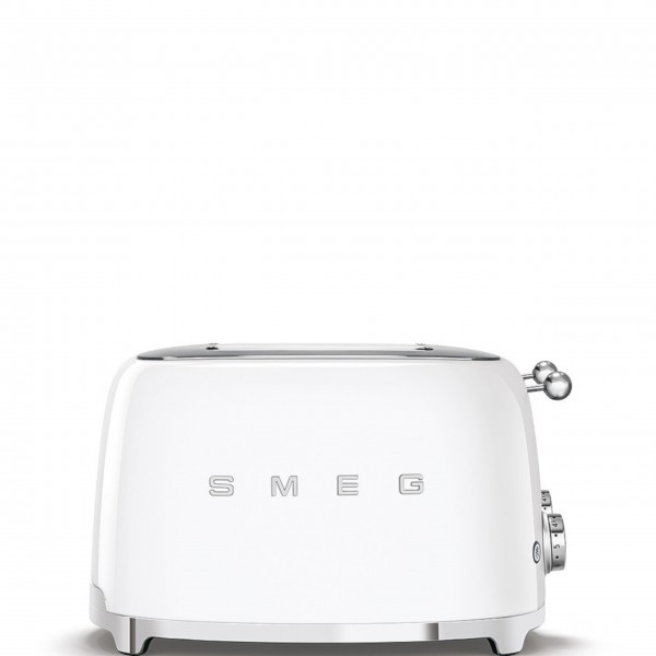 smeg Set aus 4-Schlitz-Toaster und Wasserkocher variable Temperatur (Weiß)