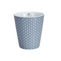 Krasilnikoff Happy Mug "Micro dots" (Weiß/Blau)