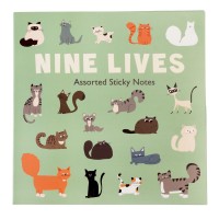 Selbstklebende Notizzettel "Nine Lives" von Rex LONDON