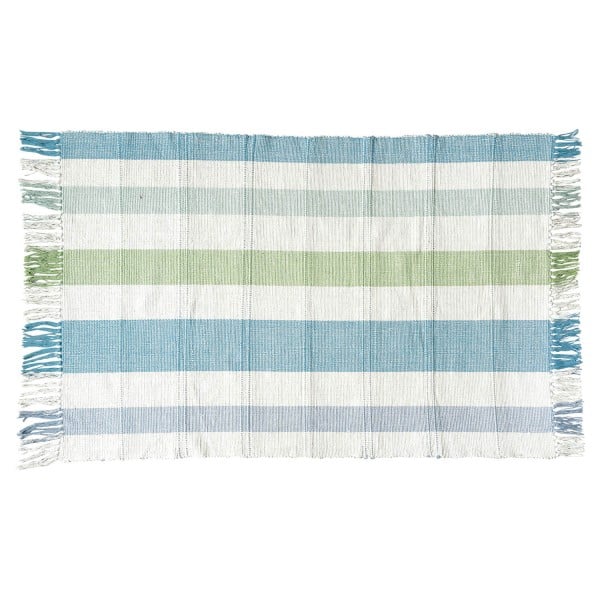GreenGate Teppich mit Streifen - 90x140 cm (Pale Blue)