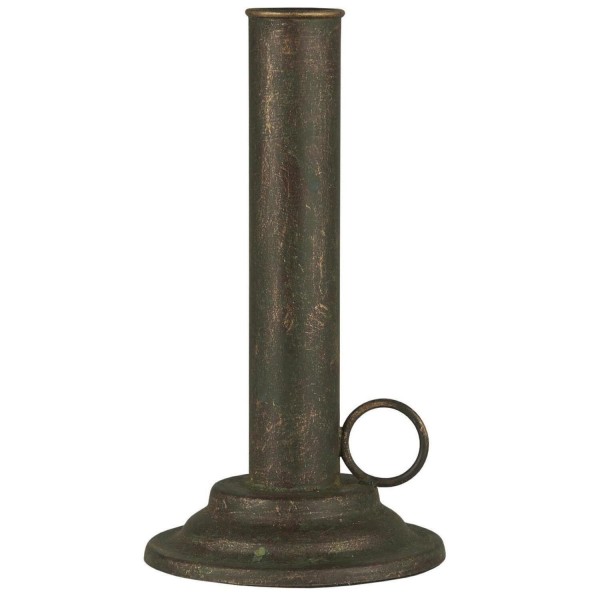 Ib Laursen Kerzenhalter für Stabkerzen mit Henkel "Toulouse" - 8,5x15,5 cm (Braun)