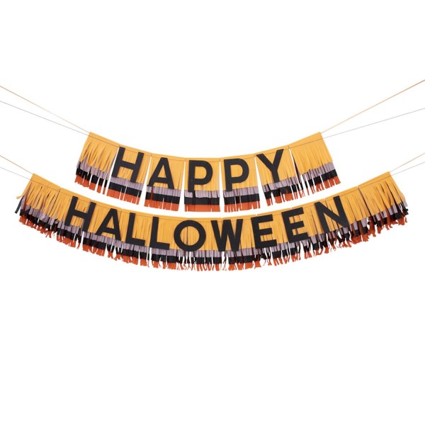 Fransen-Girlande "Happy Halloween" von Meri Meri