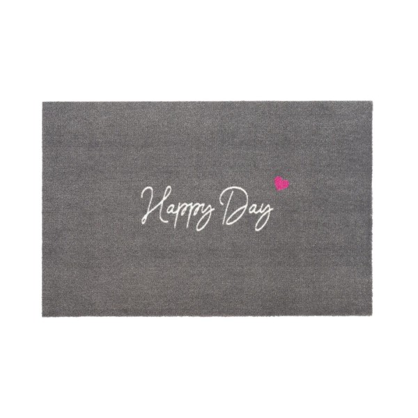 Fußmatte "Happy Day" (Grau) von Gift Company