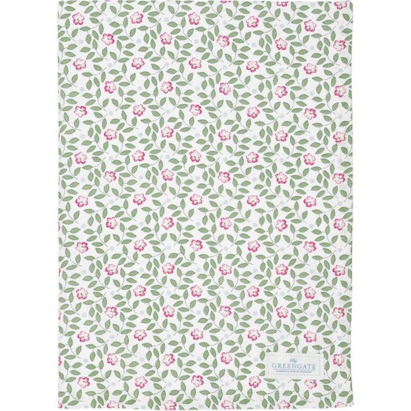 GreenGate Baumwoll-Tischdecke "Lotta" - 130x170 cm (Weiß)