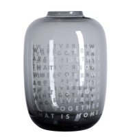 Glas-Vase "LIVING - Together" (Grau) von räder Design