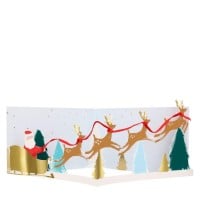 Weihnachtskarte "Santa's Sleigh" von Meri Meri
