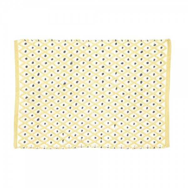 rice Fußmatte mit Harlequin-Muster aus recyceltem Kunststoff (Gelb)