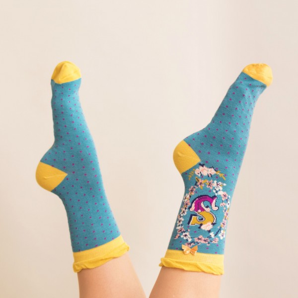 Powder Damen Socken "A-Z" - Buchstabe S