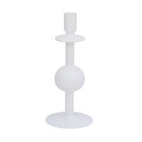 Glas-Kerzenständer "Bulb" - 30cm (Weiß) von Urban Nature Culture