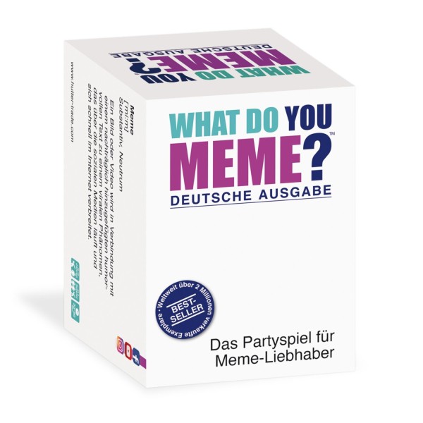 "What do you meme?" Party-Kartenspiel 18+ von HUCH! (deutsche Ausgabe)