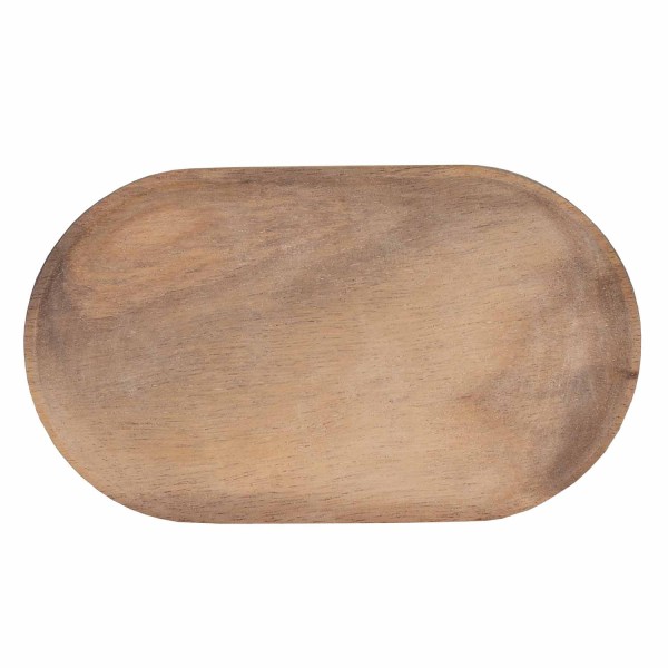 Holzteller oval "DINING" - 23 cm (Braun) von räder Design