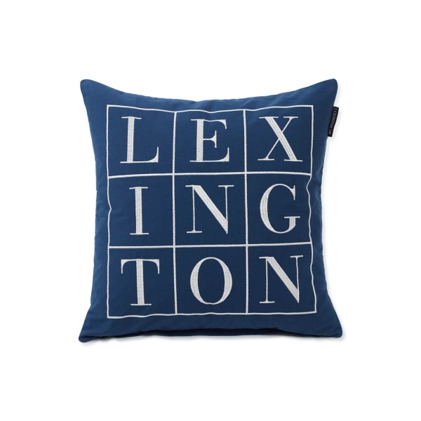 Kissenhülle "Logo" - 50x50cm (Blau) von Lexington