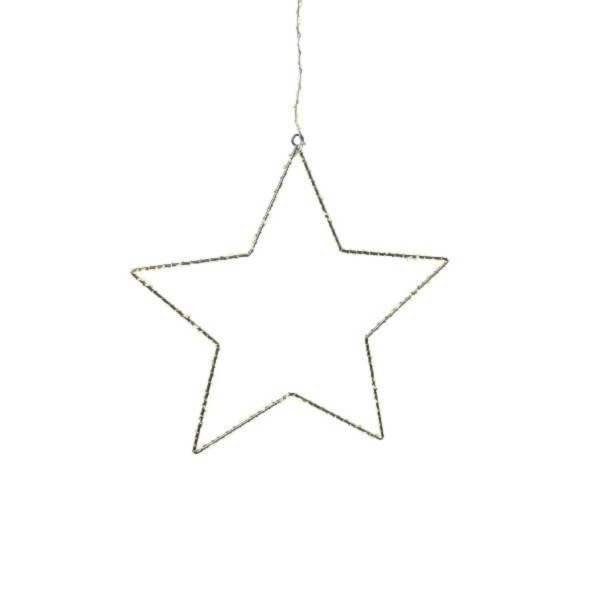 LED-Stern mit 134 Micro-LEDs "Starshine" - 38x38 cm (Silber) von Voß