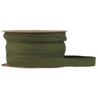 Ib Laursen Baumwollband auf Spule - 5 m (Moosgrün)