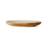 Beilagenteller "Chef ceramics" (Rustic Cream/Braun) - 20 cm von HKliving