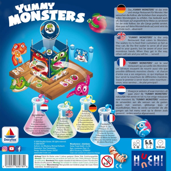 Kinderspiel Yummy Monsters von HUCH!