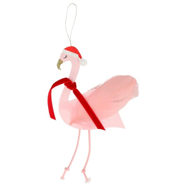 Weihnachtskarte "Jolly Flamingo" von Meri Meri
