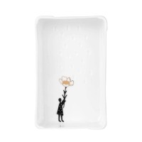 Schälchen "Bildergeschichten-Blumenmädchen" - 9x5,8x2,5 cm (Weiß) von räder Design