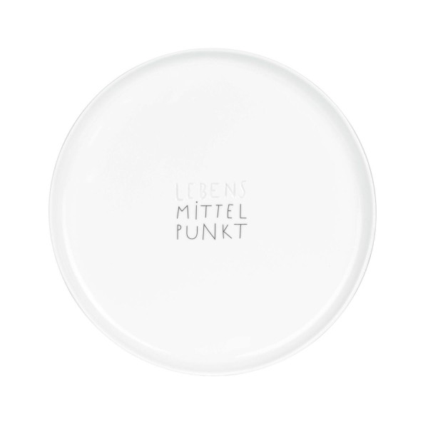 Teller "DINING - Lebensmittelpunkt" - 20cm (Weiß) von räder Design
