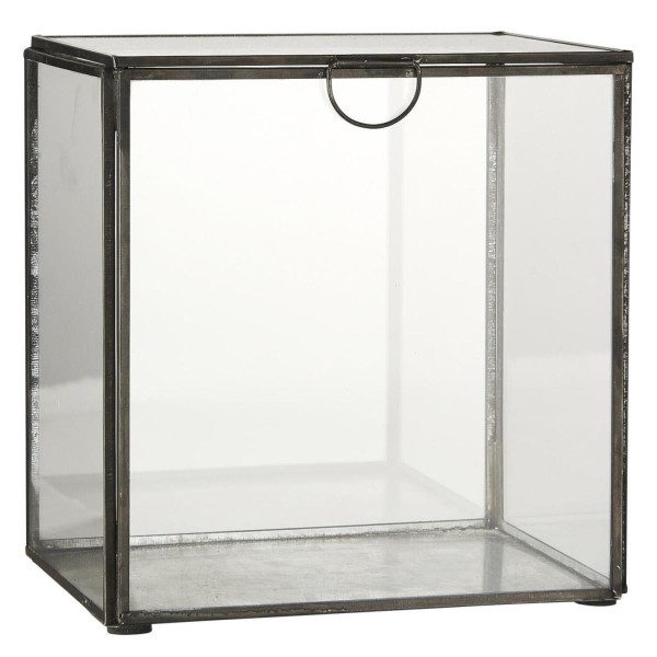 Ib Laursen Glasschachtel mit Deckel 18,5 cm (Schwarz)