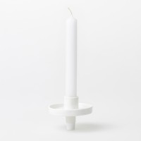 Flaschenlicht für Stabkerze - 8x6 cm (Weiß) von räder Design
