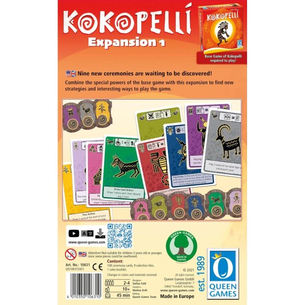 Gesellschaftsspiel "Kokopelli Exp. 1 (US)" von Queen Games