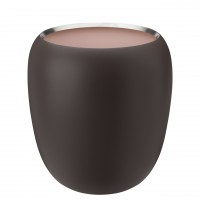 Stelton Vase "Ora" - Groß (Puder Dunkel)