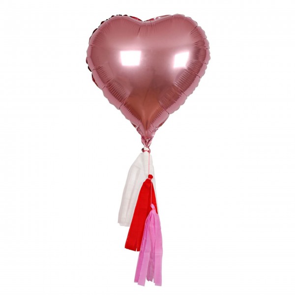 Folienluftballons "Pink Heart" von Meri Meri