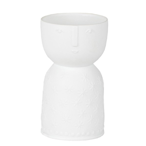 Vase "LIVING - Naturgestalt Stella" - 10,5cm (Weiß) von räder Design