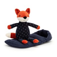 Jellycat Kuscheltier Fuchs "Snuggler Fox" mit Schlafsack