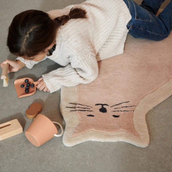 Teppich in Katzen-Form "Juan Cat" - 90 cm (Rosa) von Liewood