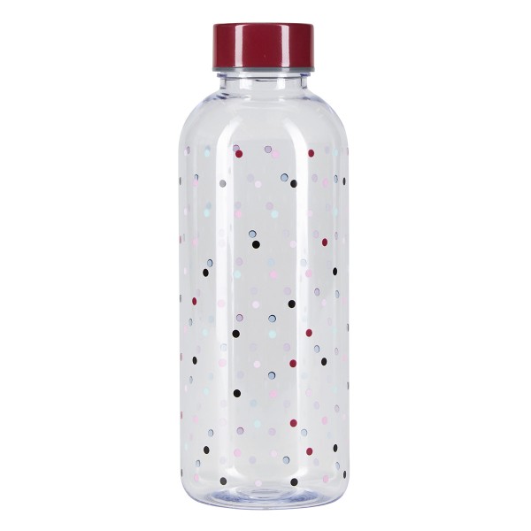Fröhliche MIss Étoile Wasserflasche mit bunten allover "Dots"