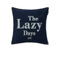 Kissenhülle "Lazy Days" - 50x50 cm (Jeansblau) von Lexington