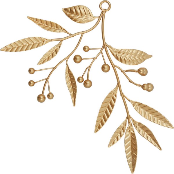 GreenGate Dekoelement "Mistletoe" - 14,5 x 17,5 cm (Gold)