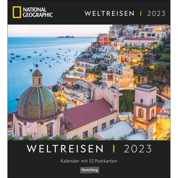 Postkartenkalender 2023 "Weltreisen National Geographic" von NAT GEO