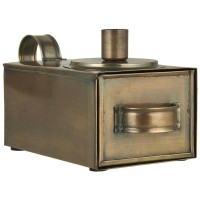 Ib Laursen Kerzenhalter für Stabkerze "Box" - 20,5x10x11 cm (Metallic)