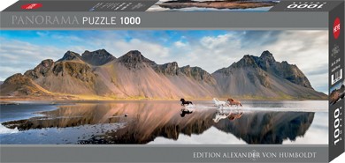 Puzzle Iceland Horses Panorama 1000 Pieces