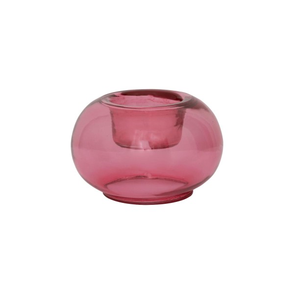 Glas-Teelichthalter "Bubble" - ø10cm (Branded Apricot) von Urban Nature Culture