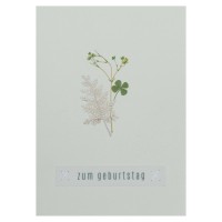 Glückwunschkarte "Blumengruß" - 11,8x16,6 cm (Weiß) von räder Design