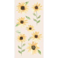 Ib Laursen Papierservietten mit Sonnenblumen - 40x40 cm (Creme)