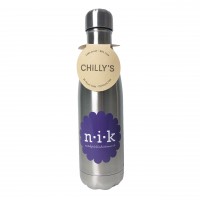 CHILLY'S Bottle Isolierflasche "NIK" (Silber) - 500 ml