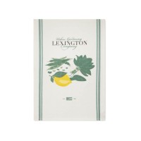 Geschirrtuch aus Bio-Baumwolle "Salad" - 50x70 cm (Weiß/Grün) von Lexington