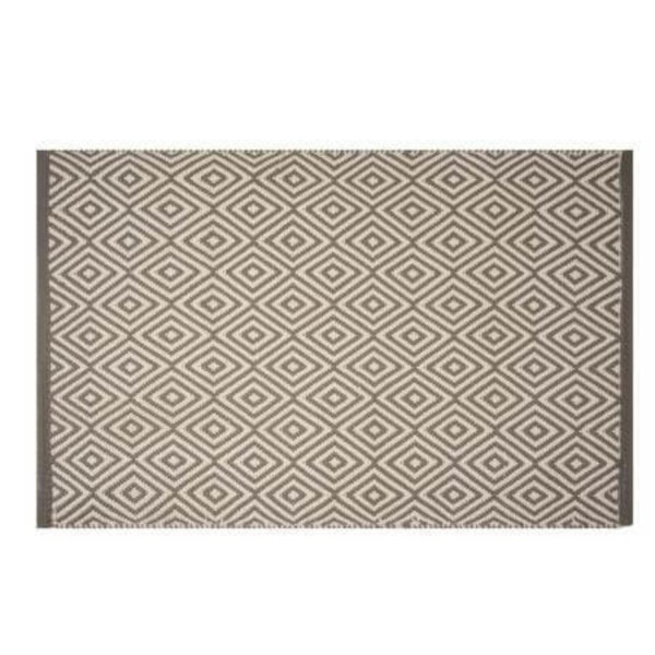 Indoor-/Outdoor-Teppich "Angie" - 130x72 cm (Grau/Weiß) von pad