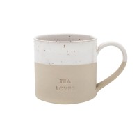 Große Tasse "Tea Lover" - 450 ml (Natur) von Eulenschnitt